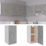 Hanging Cabinet Concrete Grey 29.5x31x60 cm Engineered Wood - Front View