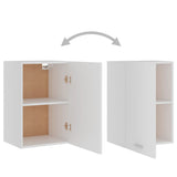 Hanging Cabinet Lyon White 39.5x31x60 cm Engineered Wood - Top-Down View