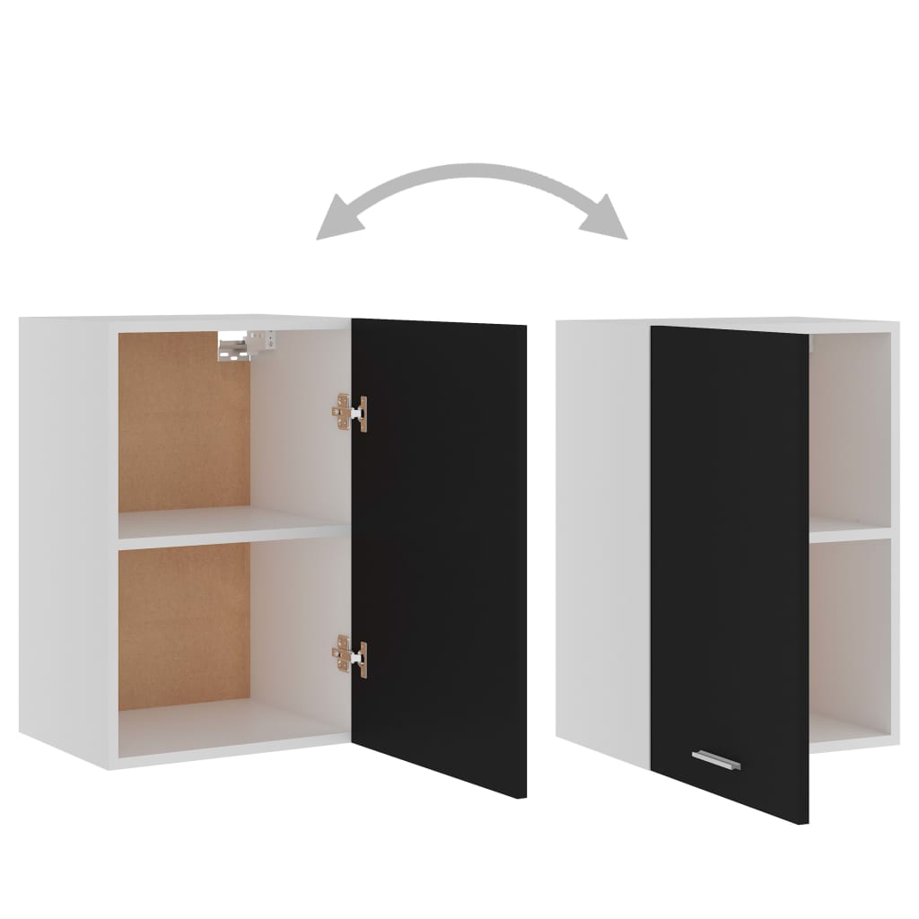Hanging Cabinet Lyon Black 39.5x31x60 cm Engineered Wood