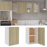 Hanging Cabinet Lyon Sonoma Oak 39.5x31x60 cm Engineered Wood - Front View