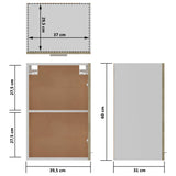 Hanging Cabinet Lyon Sonoma Oak 39.5x31x60 cm Engineered Wood