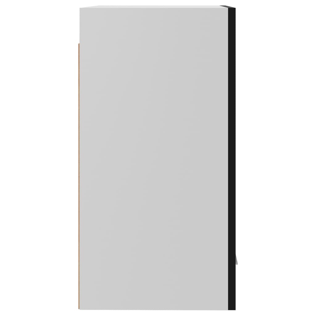 Hanging Cabinet Lyon High Gloss Black 39.5x31x60 cm Engineered Wood