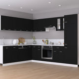 Hanging Cabinet Lyon Black 50x31x60 cm Engineered Wood - Side View