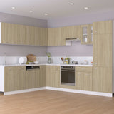 Hanging Cabinet Sonoma Oak 50x31x60 cm Engineered Wood - Side View