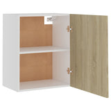 Hanging Cabinet Sonoma Oak 50x31x60 cm Engineered Wood - Rear View
