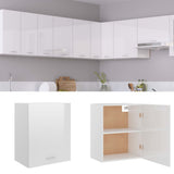 Hanging Cabinet Lyon High Gloss White 50x31x60 cm Engineered Wood - Front View