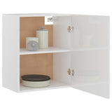 Hanging Cabinet Lyon High Gloss White 50x31x60 cm Engineered Wood - Top-Down View