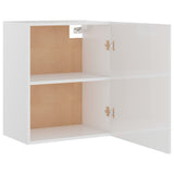 Hanging Cabinet Lyon High Gloss White 50x31x60 cm Engineered Wood - Rear View