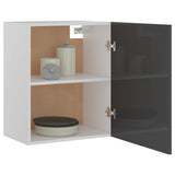 Hanging Cabinet Lyon High Gloss Grey 50x31x60 cm Engineered Wood - Top-Down View