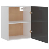 Hanging Cabinet Lyon High Gloss Grey 50x31x60 cm Engineered Wood