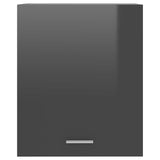 Hanging Cabinet Lyon High Gloss Grey 50x31x60 cm Engineered Wood - Close-Up Angle