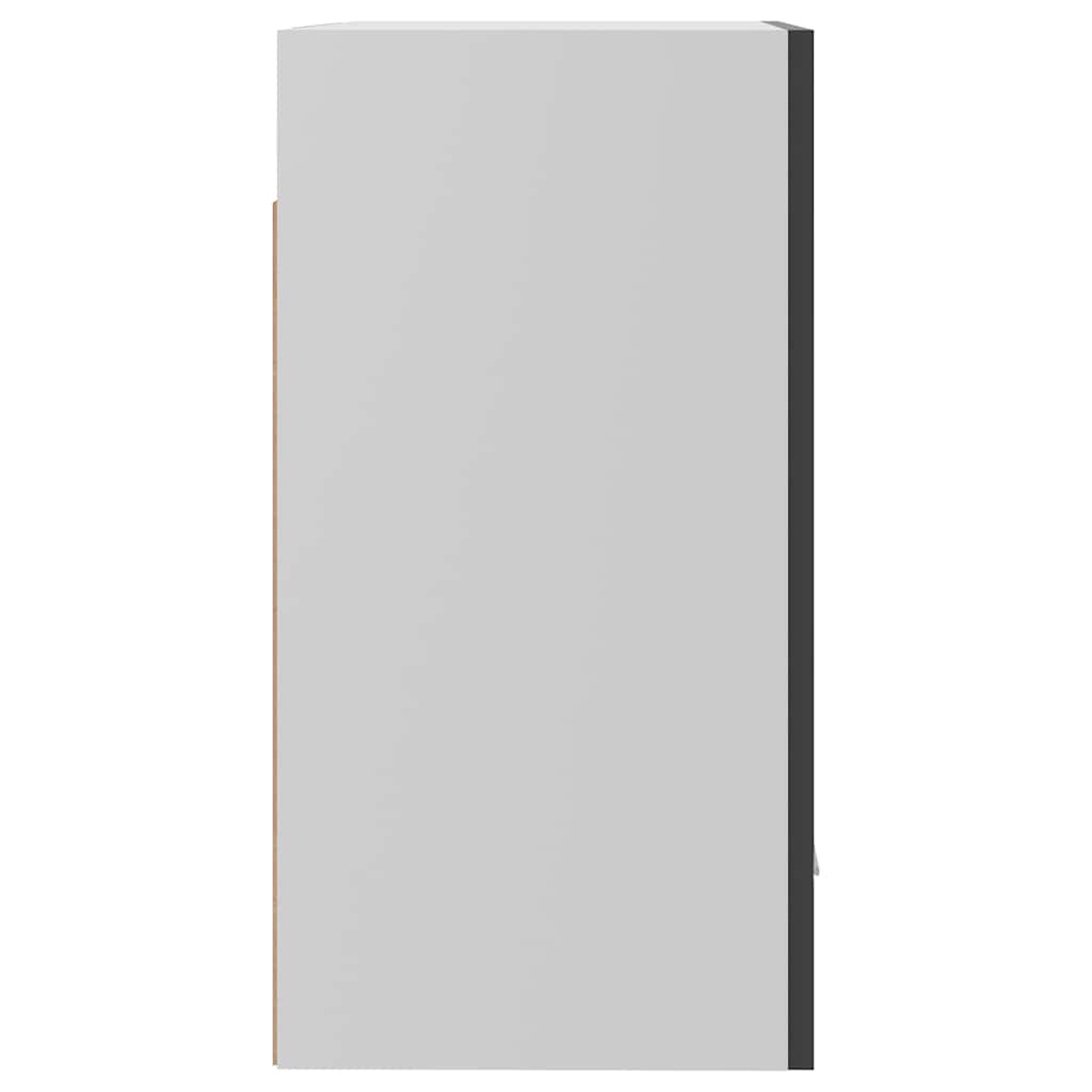 Hanging Cabinet Lyon High Gloss Grey 50x31x60 cm Engineered Wood