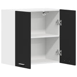 Hanging Cabinet Lyon Black 60x31x60 cm Engineered Wood - 45-Degree Angle