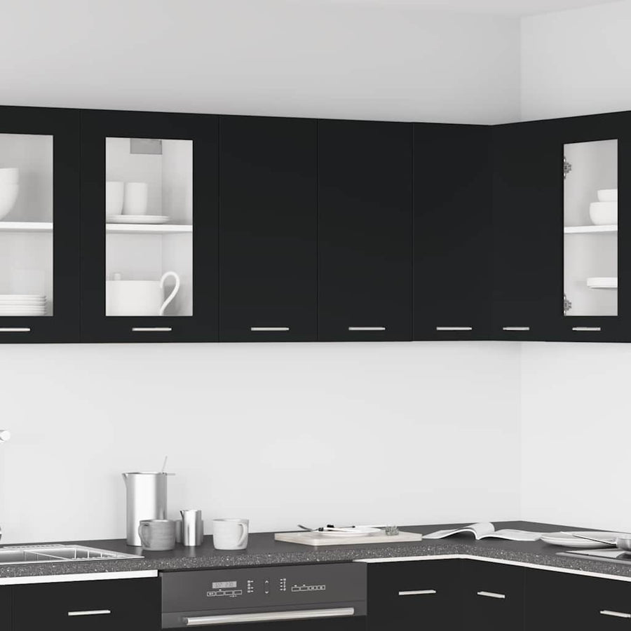 Hanging Cabinet Lyon Black 60x31x60 cm Engineered Wood