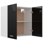 Hanging Cabinet Lyon High Gloss Black 60x31x60 cm Engineered Wood