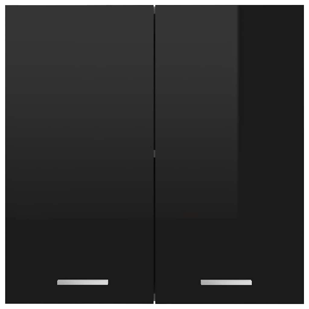 Hanging Cabinet Lyon High Gloss Black 60x31x60 cm Engineered Wood