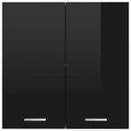 Hanging Cabinet Lyon High Gloss Black 60x31x60 cm Engineered Wood
