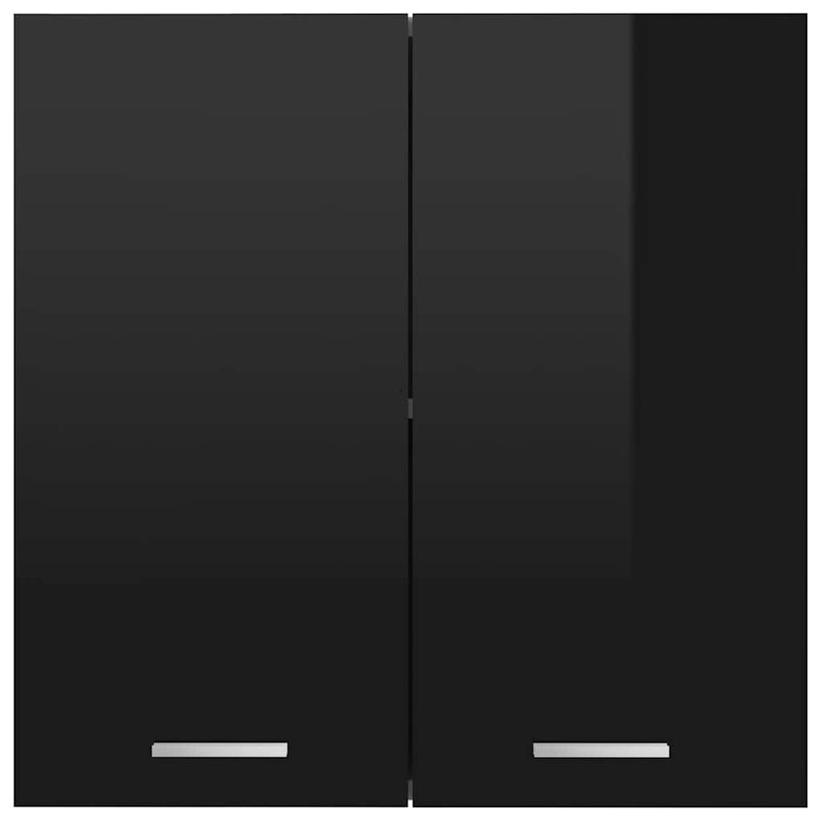 Hanging Cabinet Lyon High Gloss Black 60x31x60 cm Engineered Wood