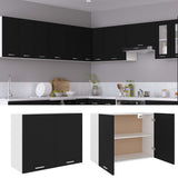 Hanging Cabinet Lyon Black 80x31x60 cm Engineered Wood - Front View