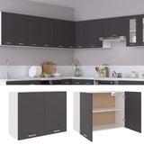 Hanging Cabinet Lyon Grey 80x31x60 cm Engineered Wood