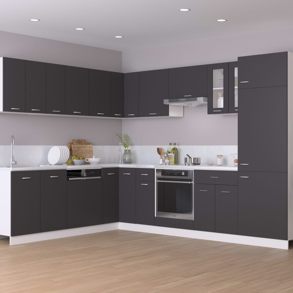 Hanging Cabinet Lyon Grey 80x31x60 cm Engineered Wood