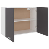 Hanging Cabinet Lyon Grey 80x31x60 cm Engineered Wood - 45-Degree Angle
