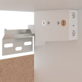 Hanging Cabinet Lyon Grey 80x31x60 cm Engineered Wood - Low Angle