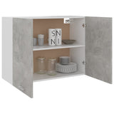 Hanging Cabinet Concrete Grey 80x31x60 cm Engineered Wood - Top-Down View