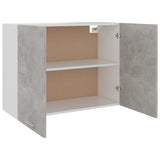 Hanging Cabinet Concrete Grey 80x31x60 cm Engineered Wood - 45-Degree Angle