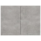 Hanging Cabinet Concrete Grey 80x31x60 cm Engineered Wood - Rear View