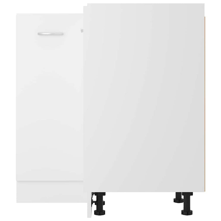 Corner Bottom Cabinet Lyon White 75.5x75.5x81.5 cm Engineered Wood