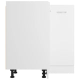 Corner Bottom Cabinet Lyon White 75.5x75.5x81.5 cm Engineered Wood - Close-Up Angle