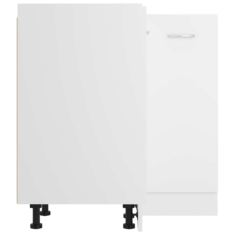 Corner Bottom Cabinet Lyon White 75.5x75.5x81.5 cm Engineered Wood
