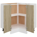 Corner Bottom Cabinet Lyon Sonoma Oak 75.5x75.5x81.5 cm Engineered Wood - 45-Degree Angle