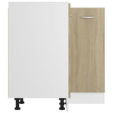 Corner Bottom Cabinet Lyon Sonoma Oak 75.5x75.5x81.5 cm Engineered Wood - Rear View