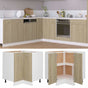 Corner Bottom Cabinet "Lyon" Sonoma Oak 75.5x75.5x81.5 cm