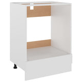 Oven Cabinet Lyon White 60x46x81.5 cm Engineered Wood