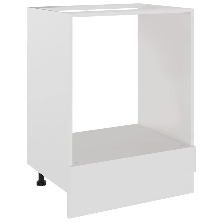 Oven Cabinet Lyon White 60x46x81.5 cm Engineered Wood