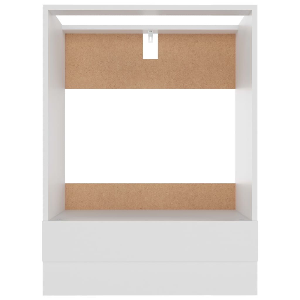 Oven Cabinet Lyon White 60x46x81.5 cm Engineered Wood