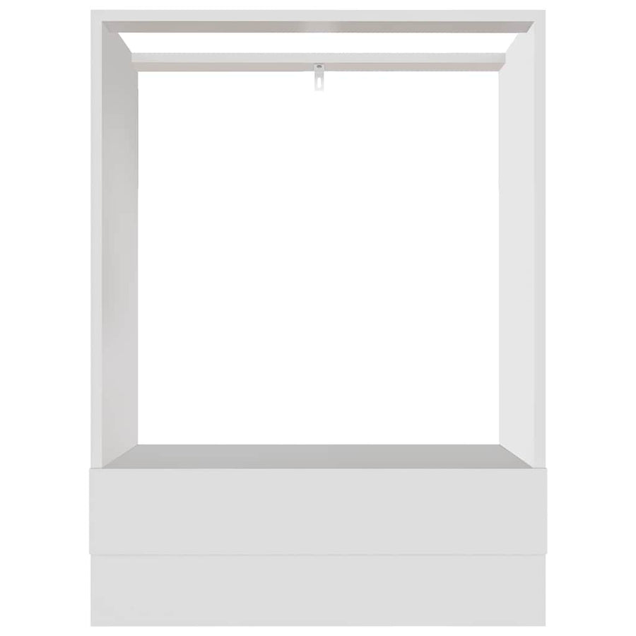 Oven Cabinet Lyon White 60x46x81.5 cm Engineered Wood