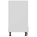 Oven Cabinet Lyon White 60x46x81.5 cm Engineered Wood