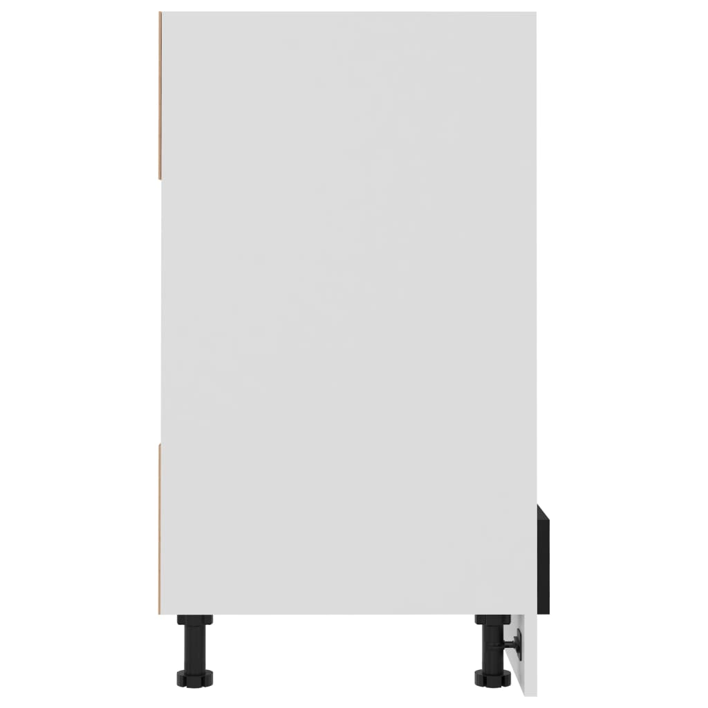 Oven Cabinet Lyon Black 60x46x81.5 cm Engineered Wood