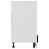 Oven Cabinet Lyon Black 60x46x81.5 cm Engineered Wood - Rear View