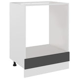 Oven Cabinet Lyon Grey 60x46x81.5 cm Engineered Wood