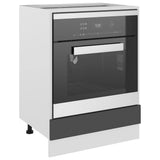 Oven Cabinet Lyon Grey 60x46x81.5 cm Engineered Wood