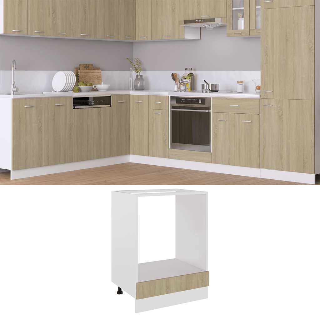 Oven Cabinet Lyon Sonoma Oak 60x46x81.5 cm Engineered Wood