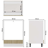 Oven Cabinet Lyon Sonoma Oak 60x46x81.5 cm Engineered Wood