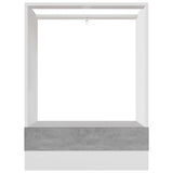 Oven Cabinet Lyon Concrete Grey 60x46x81.5 cm Engineered Wood