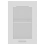 Hanging Glass Cabinet Lyon White 40x31x60 cm Engineered Wood