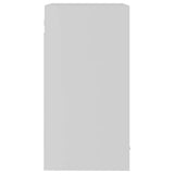Hanging Glass Cabinet Lyon White 40x31x60 cm Engineered Wood - Low Angle